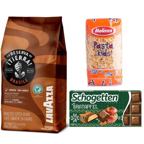 Кофе зерно, шоколад и паста